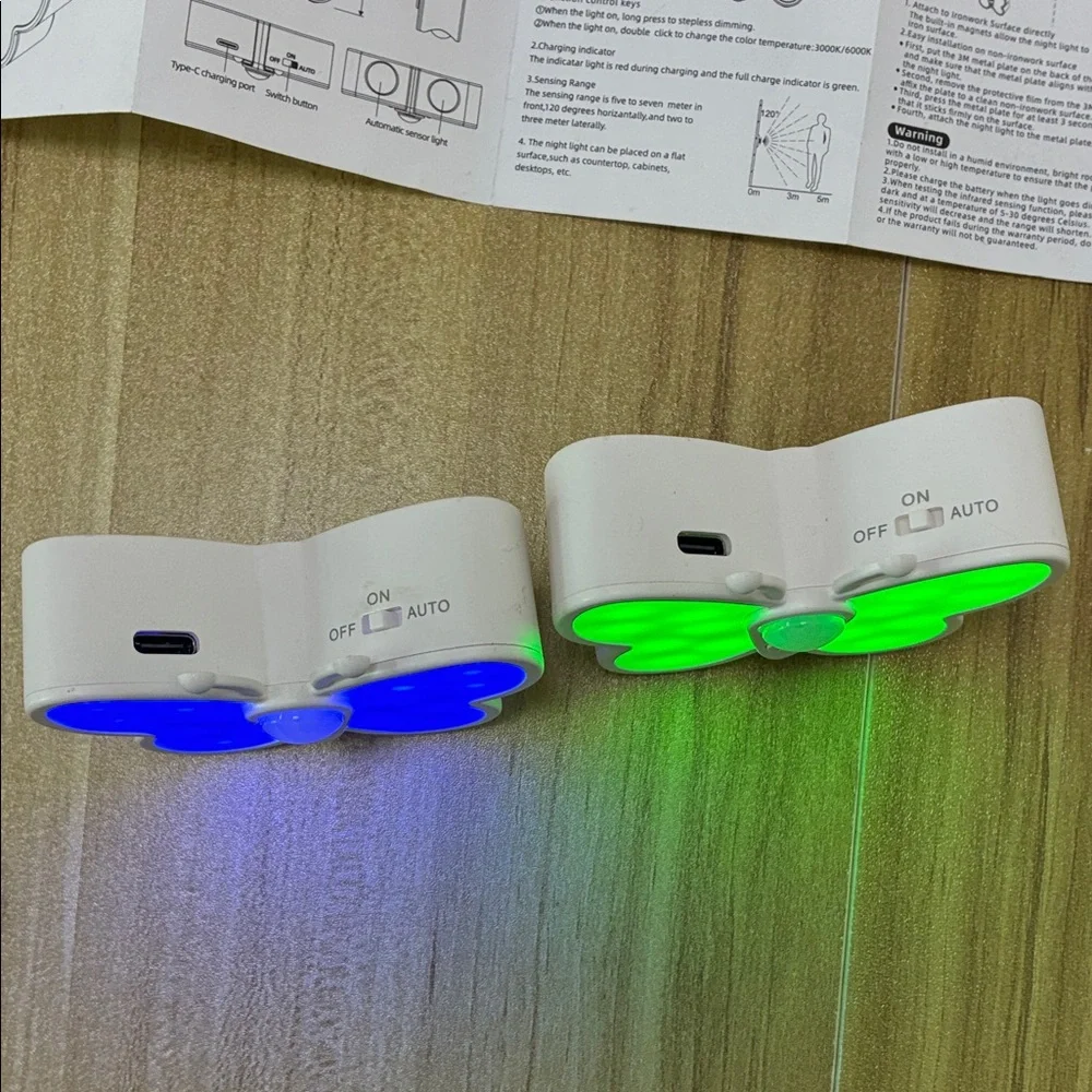 RGB LED Butterfly Night Lights with Motion Sensor